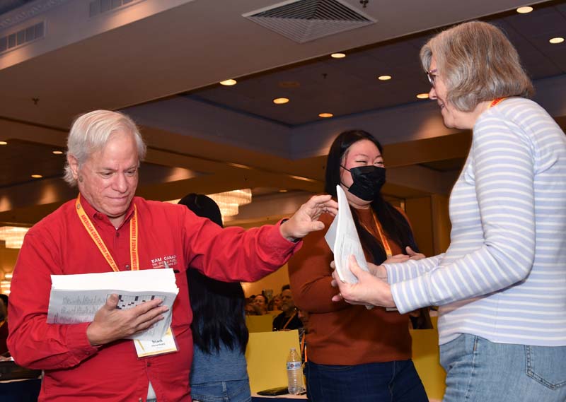 Stanley Newman Distributes Puzzles